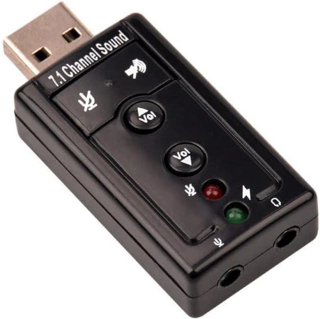 Main image of USB 2.0 Sound Card 7.1 3D External Audio Adapter Volume Control Function Keys Mi