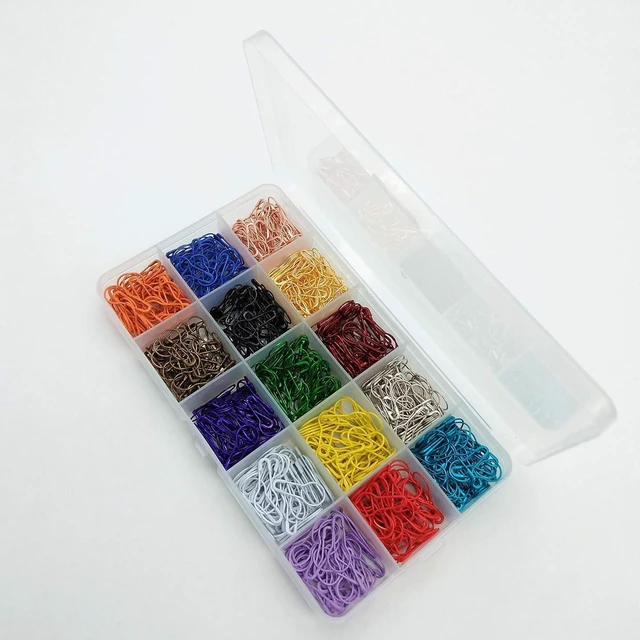 Alt view image 3 of 7 - 750 Pieces Pear Pins Metal Safety Pins, 15 Colors Mini Pear Shape Safety Pins, C