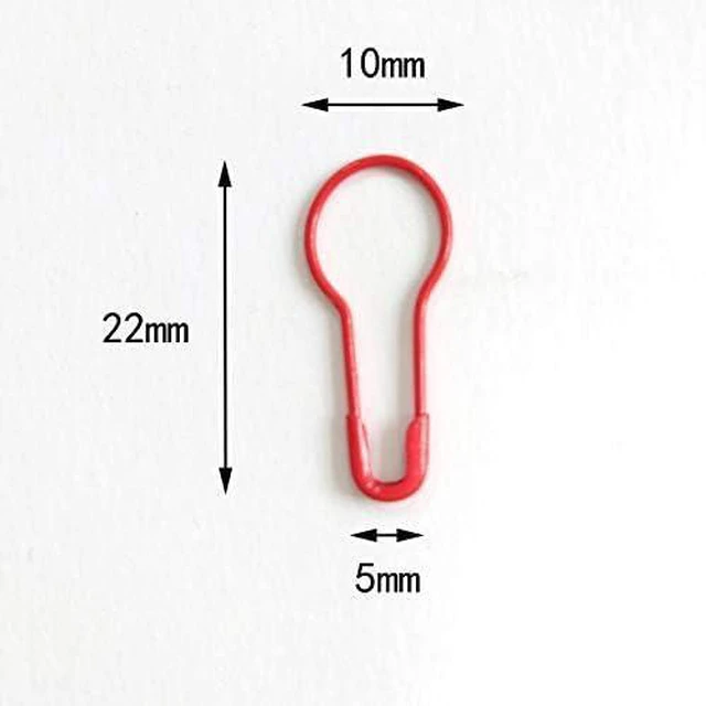 Alt view image 6 of 7 - 750 Pieces Pear Pins Metal Safety Pins, 15 Colors Mini Pear Shape Safety Pins, C