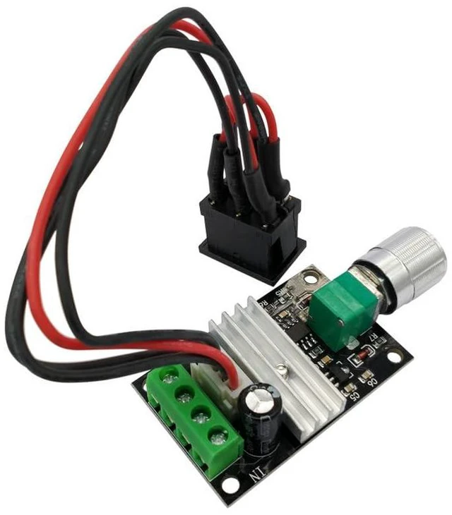 Alt view image 3 of 4 - Motor Speed Controller 6V 12V 24V 28V 3A 80W DC Motor Speed Controllers Adjustab