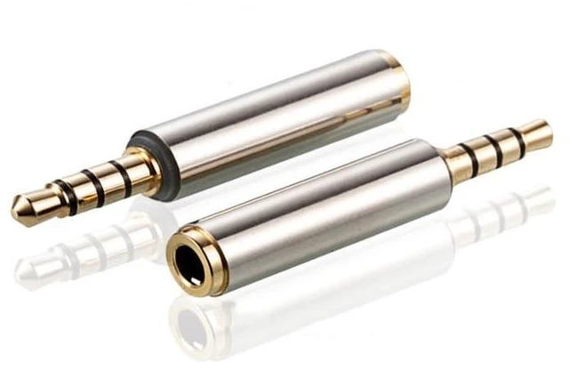 Main image of 2.5mm Male to 3.5mm Female Audio Adapter, Gold Plated Jack Stereo Full Metal Con