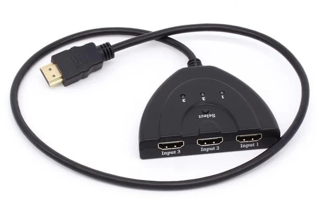 Main image of HDMI Splitter, HDMI 3 in 1 Splitter Switch Cable Adapter Switcher Distribution H