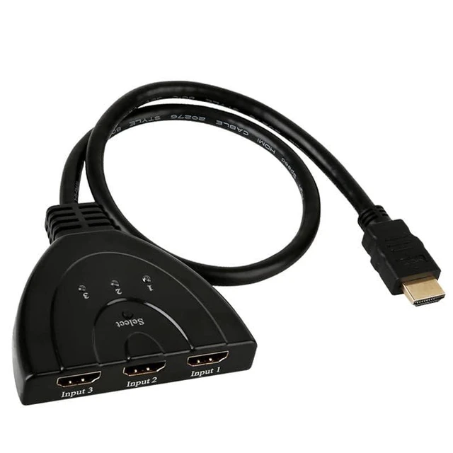 Alt view image 2 of 5 - HDMI Splitter, HDMI 3 in 1 Splitter Switch Cable Adapter Switcher Distribution H