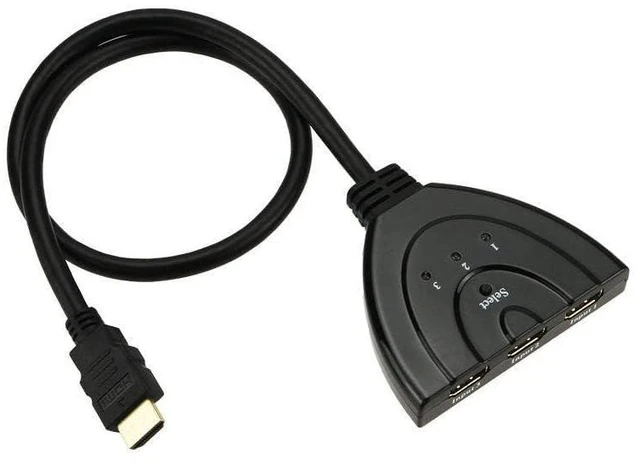 Alt view image 4 of 5 - HDMI Splitter, HDMI 3 in 1 Splitter Switch Cable Adapter Switcher Distribution H