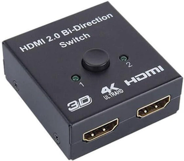 Alt view image 4 of 7 - HDMI Switch, HDMI Switcher Splitter Distributor 1 in 2 Out 4K 3D DTS HD 1080p