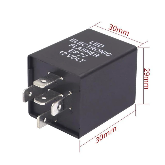 Alt view image 4 of 4 - 5 Pin EP27 FL27 Electronic Flasher Relay for Car Vehicle LED Turn Signal Light B