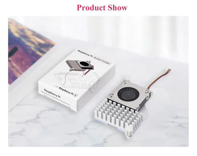 Alt view image 5 of 6 - Official Pi 5 Active Cooler Compatible with Raspberry Pi 5