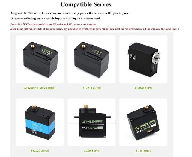 Alt view image 6 of 7 - Serial Bus Servo Driver Board, Support 253 ST/SC Serial Bus Servos
