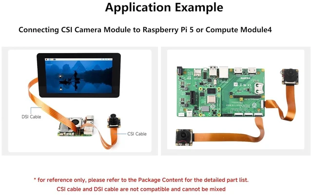 Alt view image 4 of 6 - 2PCS CSI Camera FPC Flexible Cable for RPi 5, 22Pin to 15Pin, 0.5M Length