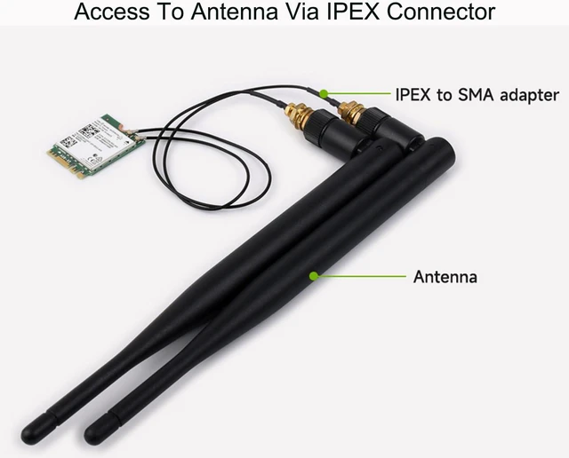 Alt view image 6 of 7 - Wireless AX200 NIC, Gigabit Dual-Band Wi-Fi 6, 802.11AX Standard, Bluetooth 5.2,