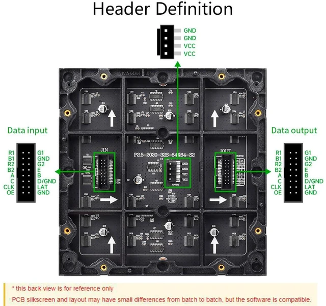 Alt view image 5 of 7 - 64x64 4096 Pixels RGB Full-Color LED Matrix Panel 2.5mm Pitch, Chainable