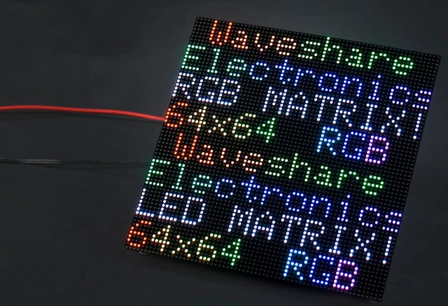 Main image of Flexible RGB Full-Color LED Matrix Panel 64x64, 4096 RGB LEDs, 3mm Pitch, Adjust