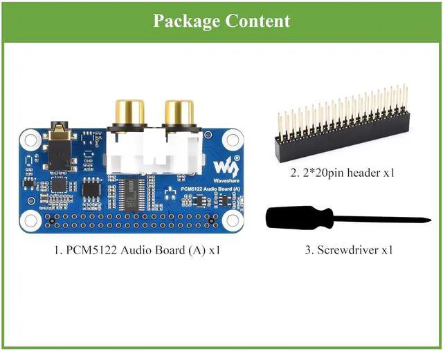 Alt view image 7 of 7 - PCM5122 HiFi I2S DAC Audio Card Compatible with Raspberry Pi 5/4B/3B+/3B/Pi Zero