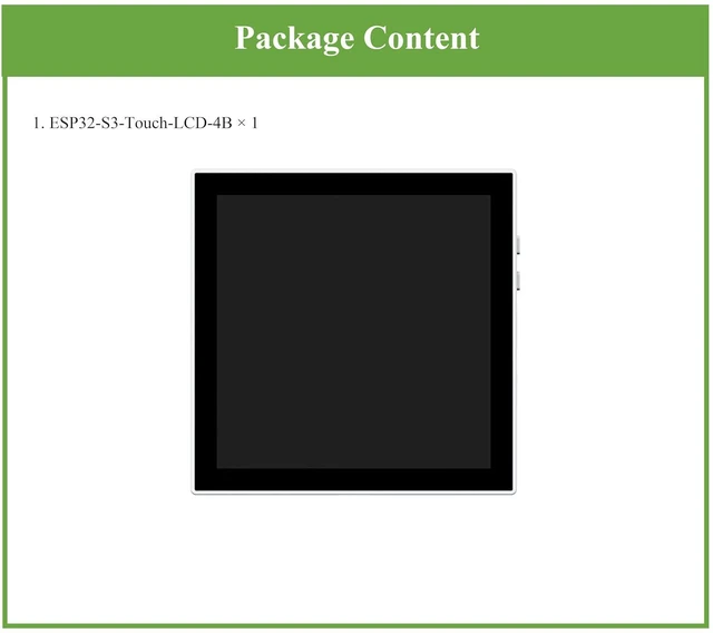Alt view image 7 of 7 - AI ESP32-S3 Smart 86 Box Development Board, 4inch 480 x 480 Touch Display