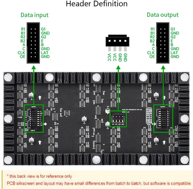 Alt view image 5 of 7 - Flexible RGB Full Color LED Matrix Panel 96x48 4608 RGB LEDs, 2.5mm Pitch, Adjus