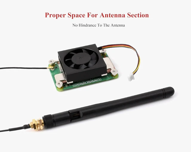 Alt view image 5 of 7 - 3007 Cooling Fan for Compute Module 5 CM5, Low Noise, with Thermal Tapes, 5V Pow