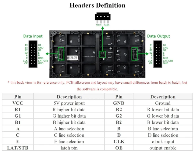 Alt view image 5 of 7 - 3200 80x40 Full-Color LED Matrix Panel, 4mm Pitch, Compatible with Raspberry Pi/