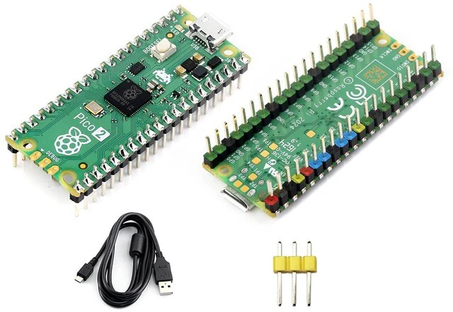 Main image of Pico 2 Kit with Color Pre-Soldered Header Compatible with Raspberry Pi Pico 2 Mi