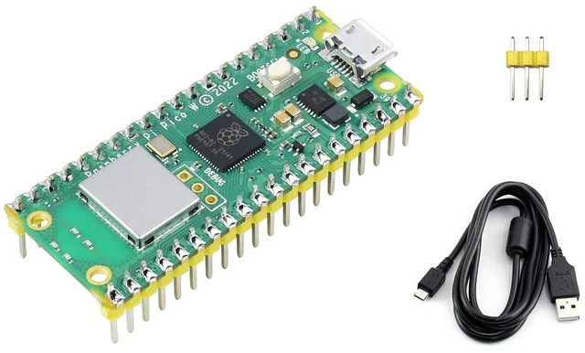 Main image of Pico W with Pre-Soldered Header Compatible with Raspberry Pi Pico W Microcontrol