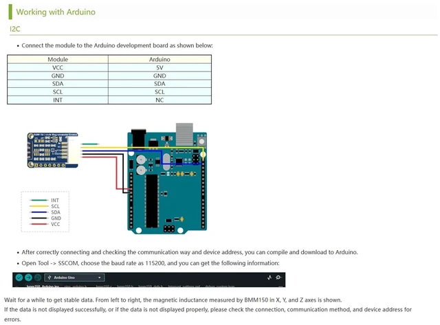 Alt view image 4 of 7 - BMM150 3-axis Magnetometer Sensor, Compatible with Raspberry Pi 5/4B/Pi 3B+/3B/2