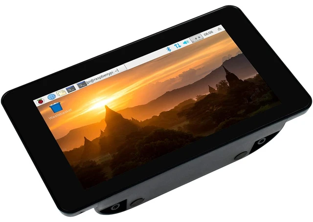 Alt view image 7 of 7 - 7inch DSI LCD with Case for Raspberry Pi 4 Model B, 800×480 TFT Capacitive Touch