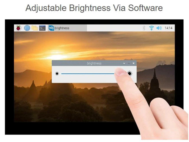Alt view image 5 of 7 - 5inch DSI LCD Capacitive Touch Display for Raspberry Pi 4B/3B+/3A+/3B/2B/B+/A+/