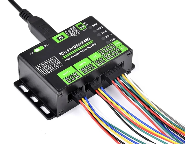 Main image of USB to UART/I2C/SPI/JTAG Converter - 2/1-Ch UART, I2C, SPI, JTAG - Compatible wi