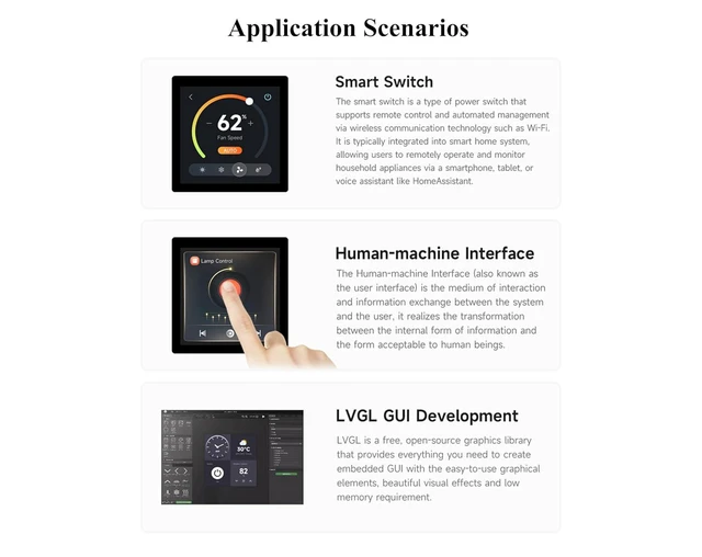 Alt view image 4 of 7 - ESP32-S3 4inch Capacitive Touch Screen 480×480 Based on ESP32-S3 Microcontroller
