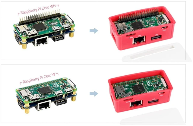 Alt view image 5 of 7 - Ethernet/USB HUB HAT Board with ABS Case for Raspberry Pi Zero 2 W/Zero 2WH, wit