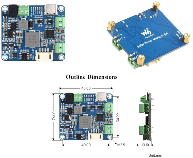 Alt view image 7 of 7 - MPPT Solar Energy/Solar Power Manager Module for 6V~24V Solar Panel, Support Rec