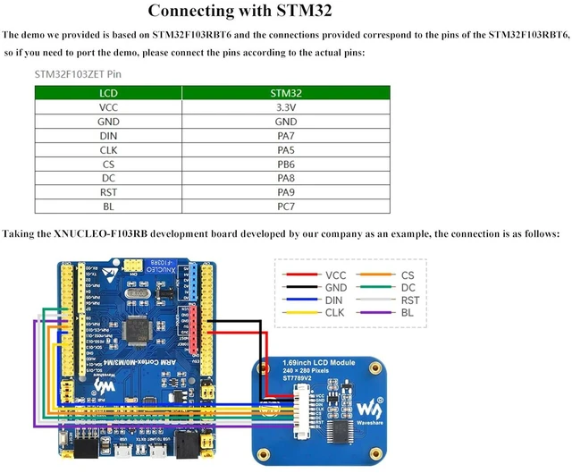 Alt view image 7 of 7 - 1.69inch LCD Display Module 240×280 Resolution, Rounded Corners IPS Screen, 262K