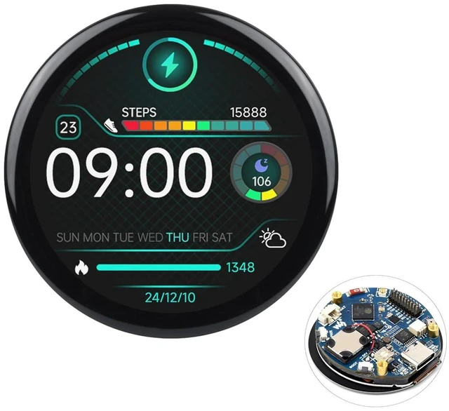 Main image of ESP32-S3 1.46inch Round Touch Display Development Board, 412x412 Pixel IPS Displ