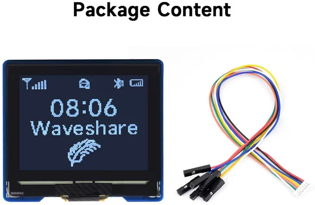 Alt view image 7 of 7 - 1.32inch OLED Display Module 128×96 Resolution 16 Gray Scale 4-Wire SPI and I2C