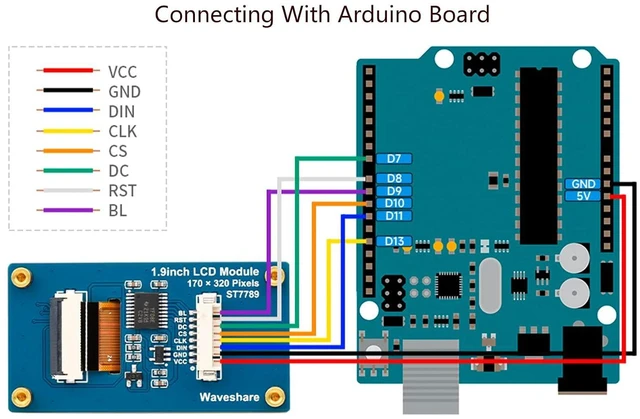 Alt view image 6 of 7 - 1.9inch LCD Display Module, 170x320 Resolution 262K Colorful IPS Screen Display,