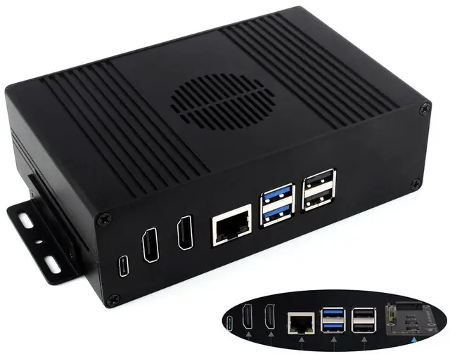 Main image of Multi-Functional All-in-One Mini-Computer Kit Compatible with Raspberry Pi 5, Pi
