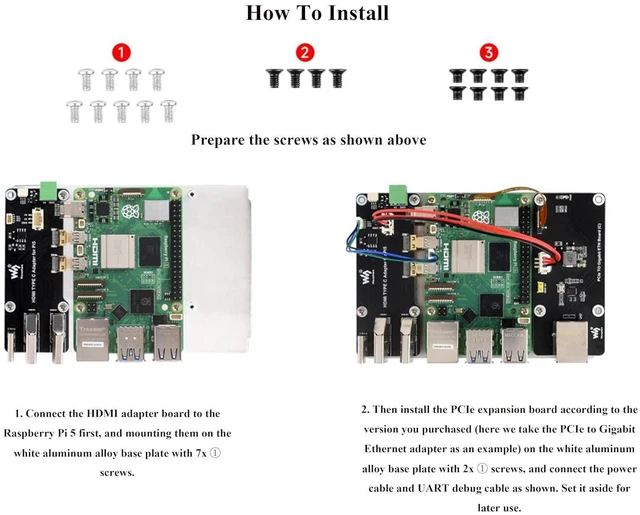 Alt view image 7 of 7 - Multi-Functional All-in-One Mini-Computer Kit Compatible with Raspberry Pi 5, Pi