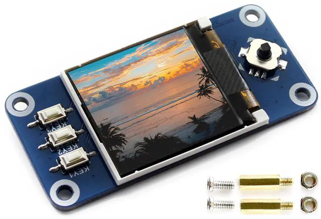 Main image of 1.44inch LCD Display HAT for Raspberry Pi 4B/3B+/3B/2B/3B+/Zero/Zero W/WH, 128x1