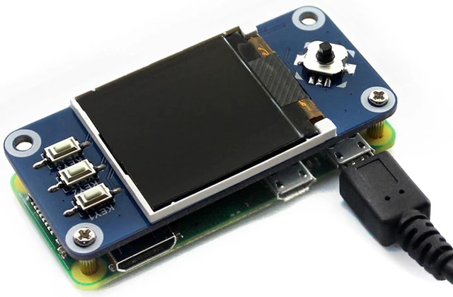 Alt view image 5 of 7 - 1.44inch LCD Display HAT for Raspberry Pi 4B/3B+/3B/2B/3B+/Zero/Zero W/WH, 128x1