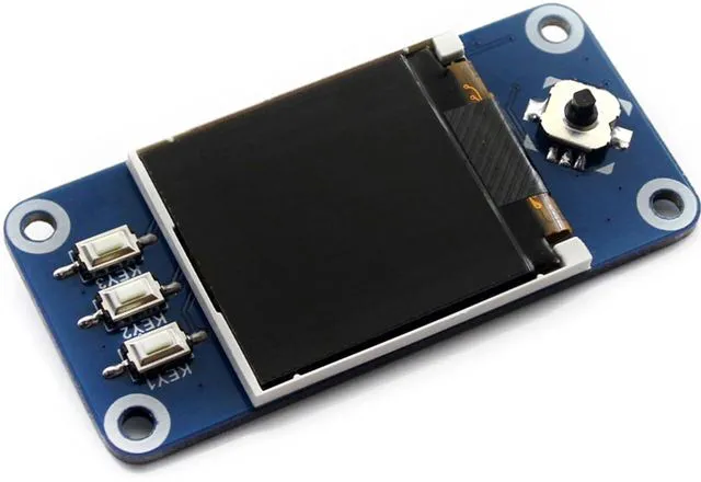 Alt view image 6 of 7 - 1.44inch LCD Display HAT for Raspberry Pi 4B/3B+/3B/2B/3B+/Zero/Zero W/WH, 128x1