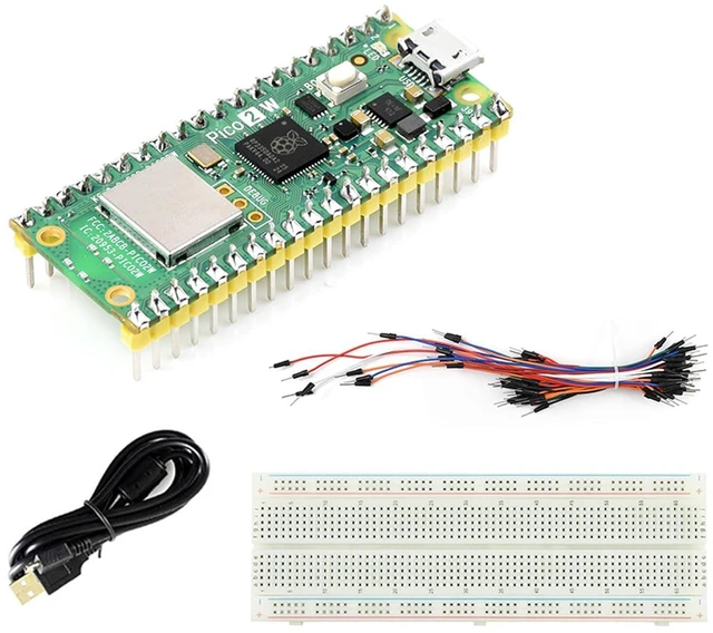 Main image of Pico 2 W Starter Kit with Pico 2 W with Pre-Soldered Header and Experimental Boa