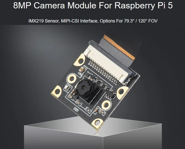 Alt view image 2 of 7 - IMX219 Camera Module for Raspberry Pi 5, 8MP Pixels Pi5 Camera, MIPI-CSI Interfa