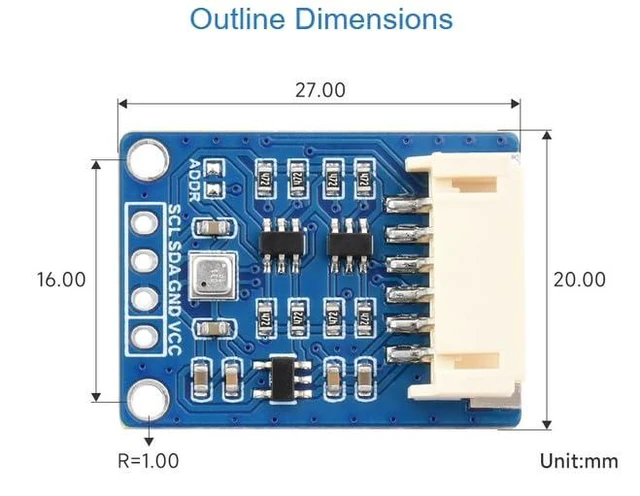 Alt view image 6 of 6 - BME680 Environmental Sensor, Temperature/Humidity/Barometric Pressure/Gas Detect