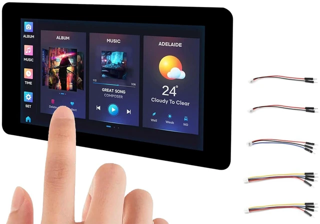 Main image of ESP32-S3 7inch Capacitive Touch Display, ESP32 Development Board with 7inch LCD