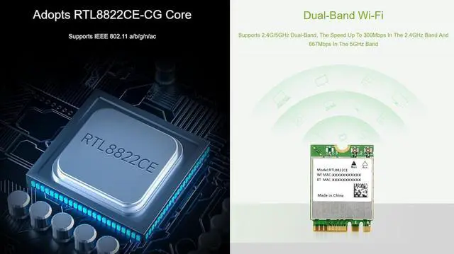 Alt view image 5 of 7 - RTL8822CE Wire-less NIC RTL8822CE Wire-less Card, 2.4G/5GHz Dual-Band W-i-F-i 5,