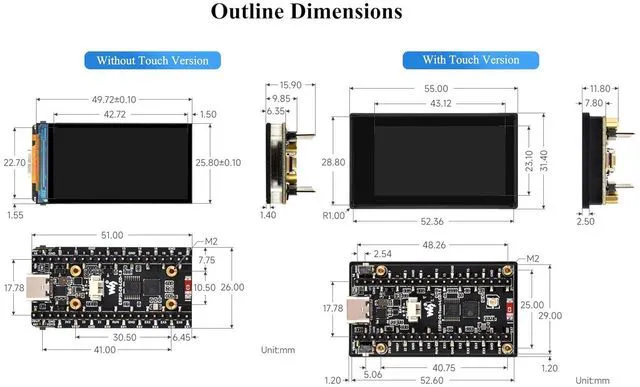 Alt view image 7 of 7 - ESP32-C6 with 1.9inch Touch LCD Display Development Board, 170 x 320, 262K Color