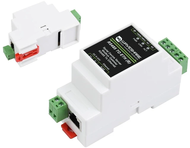 Main image of RS485 to RJ45 Ethernet Industrial Serial Server, TCP/IP to Serial, 9~24V Power S