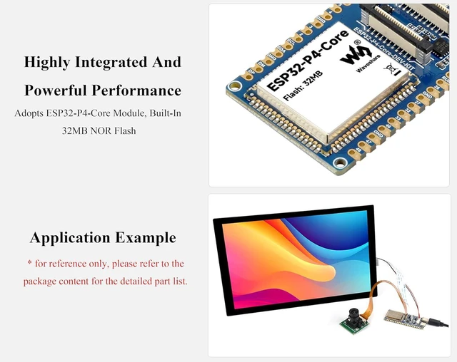 Alt view image 5 of 6 - ESP32-P4-Core Dev Board, USB OTG 2.0 HS,MIPICSI/DSI,SPI,I2C Rich Interface