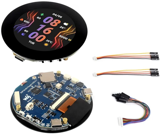 Main image of ESP32-S3 with 2.1inch Capacitive Touch Round Display Development Board, 480x480,