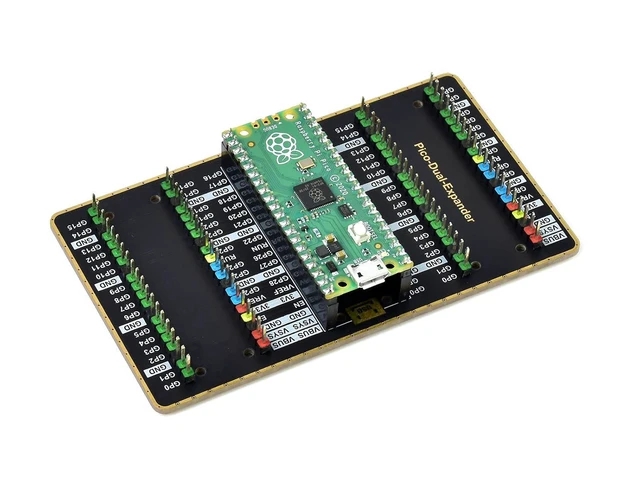 Alt view image 2 of 5 - Dual GPIO Expander Module for Raspberry Pi Pico,with Two Sets of 2x20 Male Heade