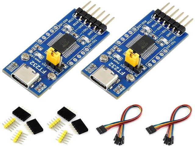 Main image of 2PCS FT232 USB UART Board (Type C), USB to TTL Serial Converter Adapter Module O